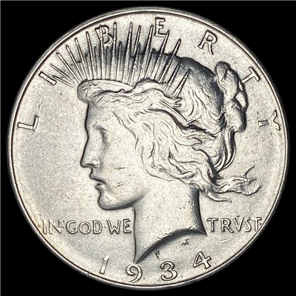 1934-S Silver Peace Dollar CLOSELY UNCIRCULATED