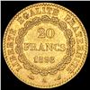 Image 2 : 1898-A Gold 20 Francs Angel France CLOSELY UNCIRCULATED