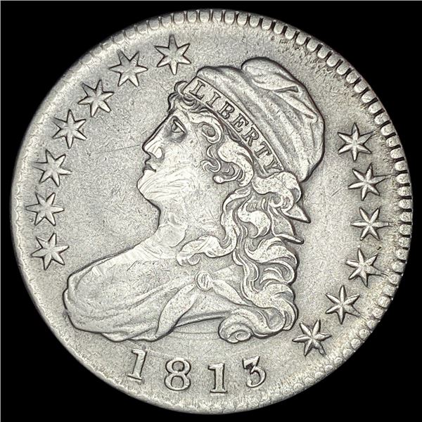 1813 Capped Bust Half Dollar NEARLY UNCIRCULATED