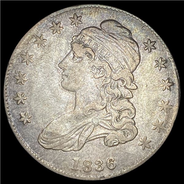 1836 Silver Capped Bust Half Dollar NEARLY UNCIRCULATED