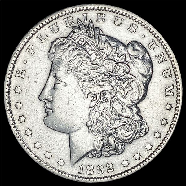 1892 Silver Morgan Dollar CLOSELY UNCIRCULATED