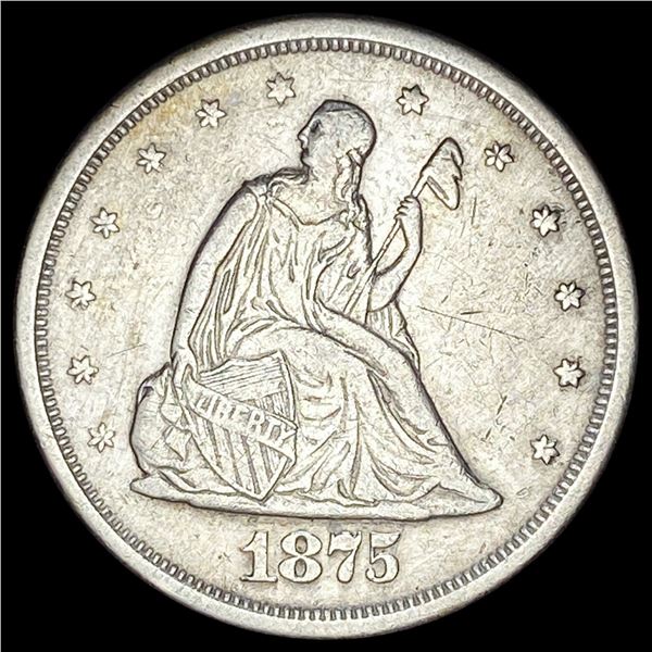 1875-S Silver Twenty Cents NEARLY UNCIRCULATED
