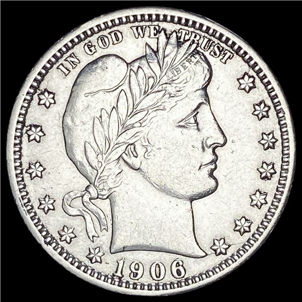 1906-D Silver Barber Quarter LIGHTLY CIRCULATED