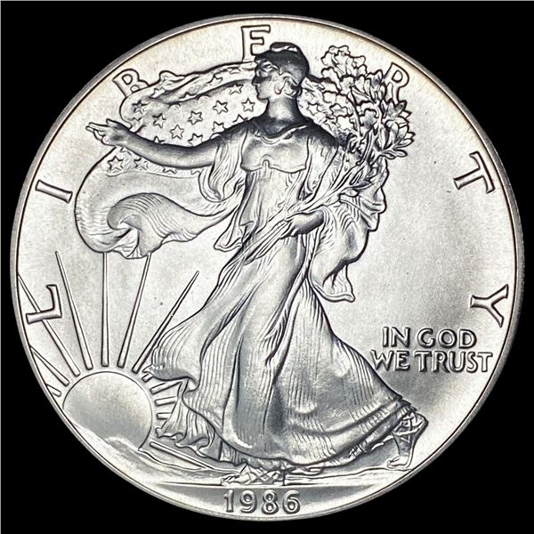 1986 1 oz Silver American Eagle $1 SUPERB GEM BU