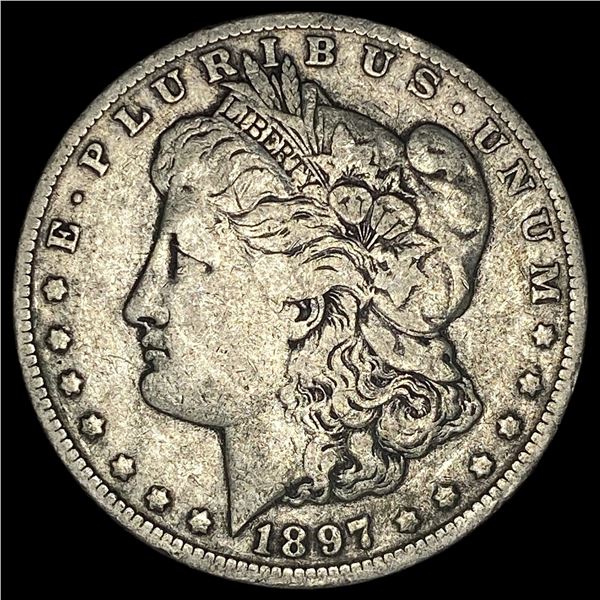 1897-O Silver Morgan Dollar ABOUT UNCIRCULATED