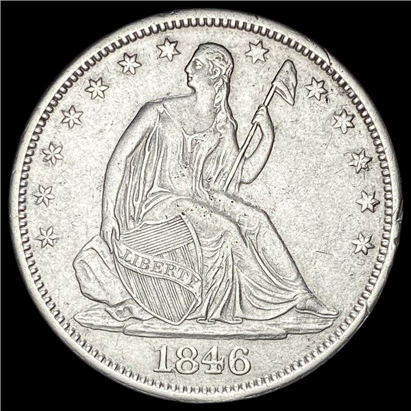 1846-O Silver Half Dollar CLOSELY UNCIRCULATED