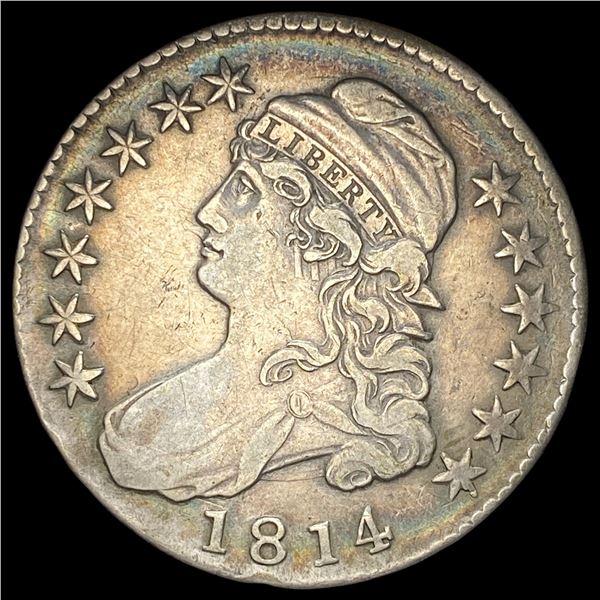 1814 Capped Bust Half Dollar NEARLY UNCIRCULATED