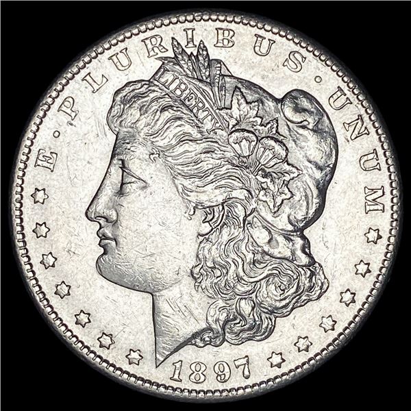 1897-S Silver Morgan Dollar CHOICE AU