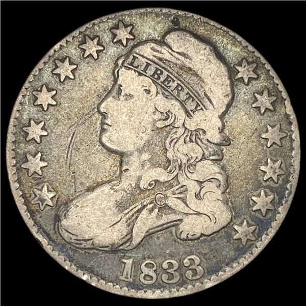 1833 Capped Bust Half Dollar NICELY CIRCULATED