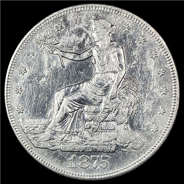 1875-S Silver Trade Dollar CLOSELY UNCIRCULATED