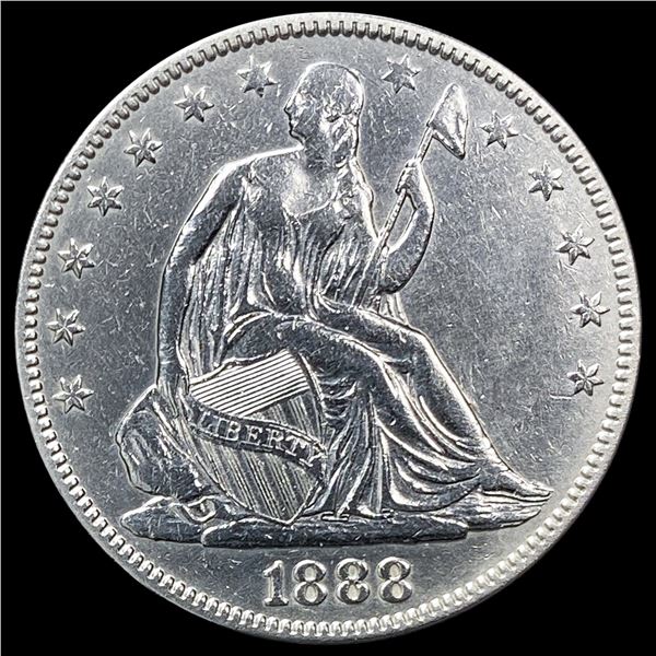 1888 Seated Liberty Half Dollar NEARLY UNCIRCULATED