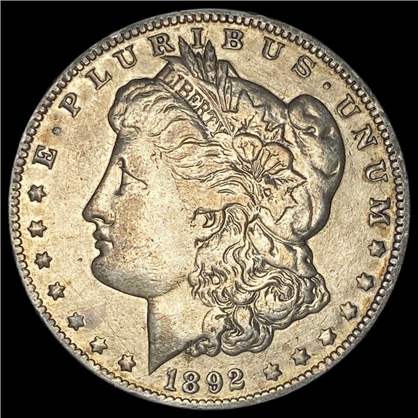 1892-CC Silver Morgan Dollar ABOUT UNCIRCULATED