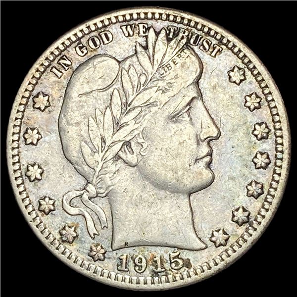 1915-S Silver Barber Quarter NEARLY UNCIRCULATED