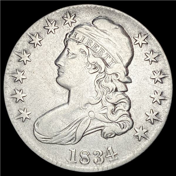 1834 Capped Bust Half Dollar NEARLY UNCIRCULATED