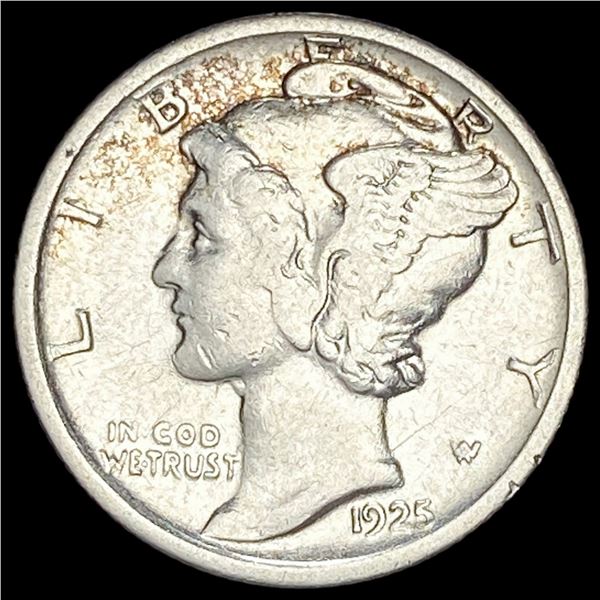 1925-S Silver Mercury Dime NEARLY UNCIRCULATED