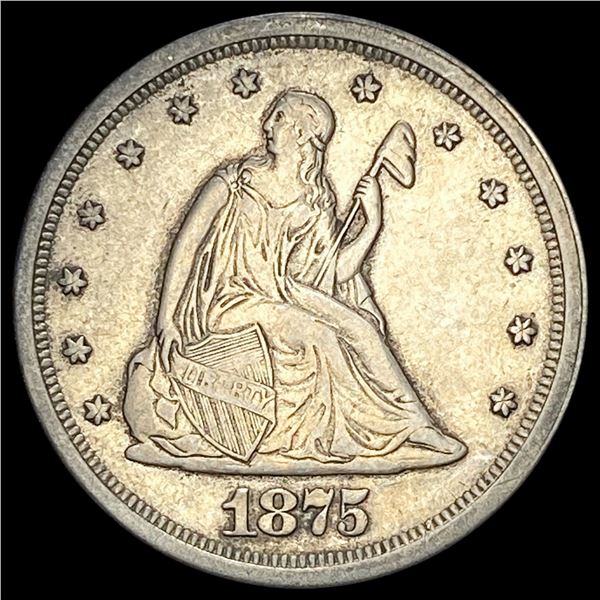 1875-S Silver Twenty Cents NEARLY UNCIRCULATED