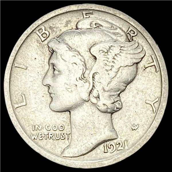 1921 Silver Mercury Dime LIGHTLY CIRCULATED