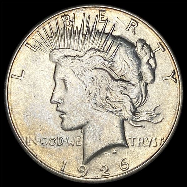 1926-S Silver Peace Dollar CHOICE AU