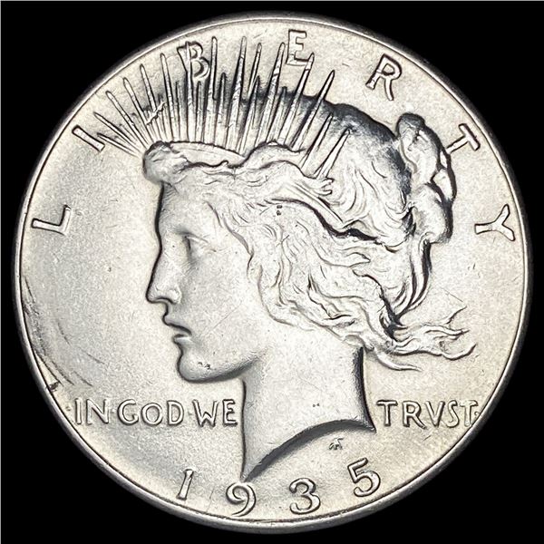 1935 Silver Peace Dollar CLOSELY UNCIRCULATED
