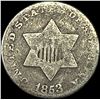Image 1 : 1853 Silver Three-Cent Piece NICELY CIRCULATED