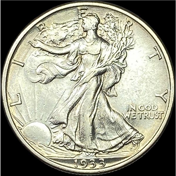 1933-S Silver Half Dollar Walking Liberty CLOSELY UNCIRCULATED