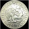 Image 1 : 1936 Silver Rhode Island Tercentenary Half Dollar UNCIRCULATED