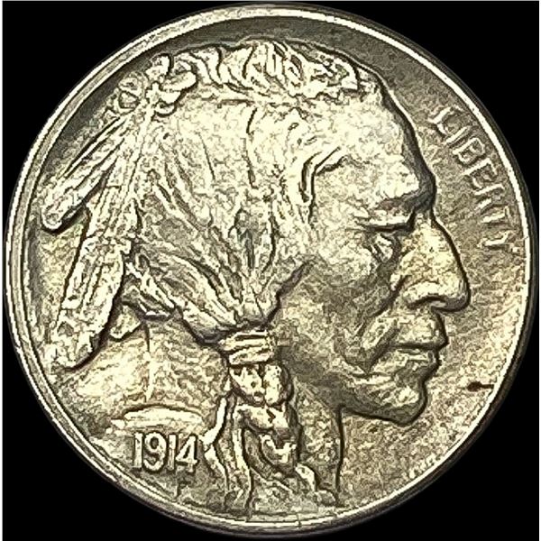 1914-S Buffalo Nickel CHOICE AU