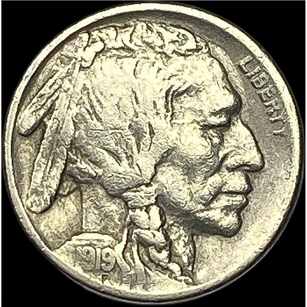 1919-D Buffalo Nickel NEARLY UNCIRCULATED