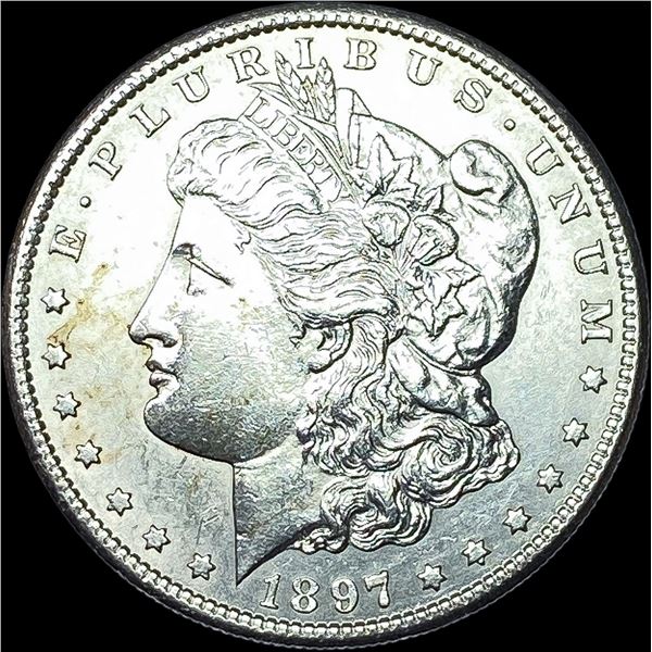 1897-S Silver Morgan Dollar CHOICE AU