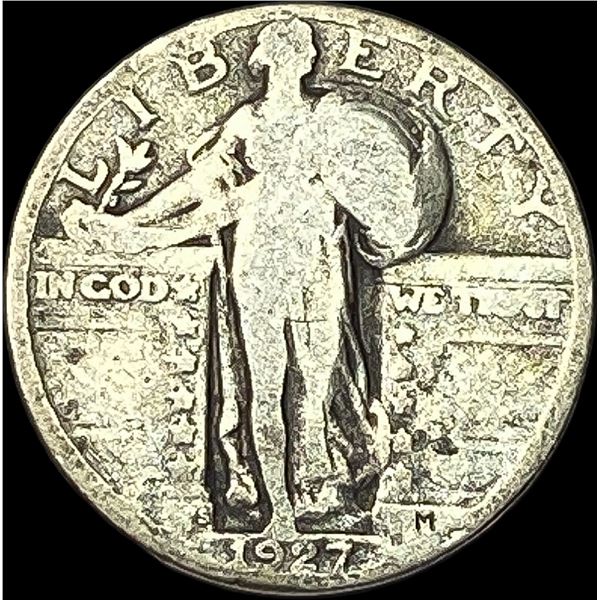 1927-S Silver Standing Liberty Quarter NICELY CIRCULATED