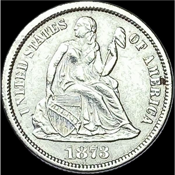 1873 Seated Liberty Dime CLOSELY UNCIRCULATED