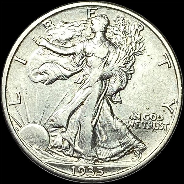 1935 Silver Half Dollar (Walking Liberty) NEARLY UNCIRCULATED