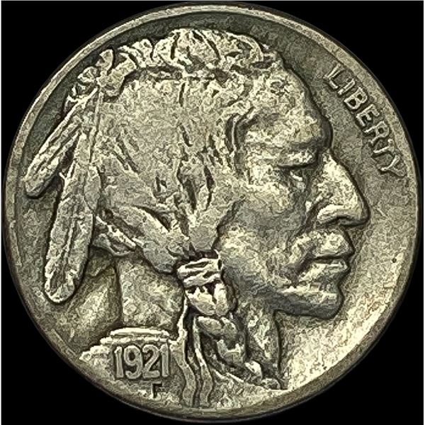 1921-S Nickel Buffalo Five Cents NEARLY UNCIRCULATED