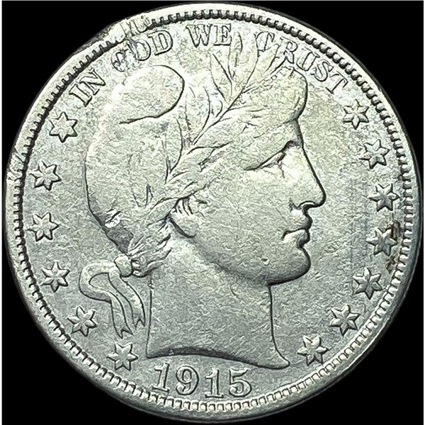 1915-D Silver Barber Half Dollar NICELY CIRCULATED