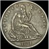 Image 1 : 1871 Seated Liberty Half Dollar CLOSELY UNCIRCULATED