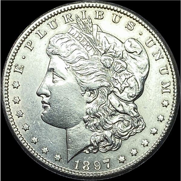 1897-S Silver Morgan Dollar CHOICE AU