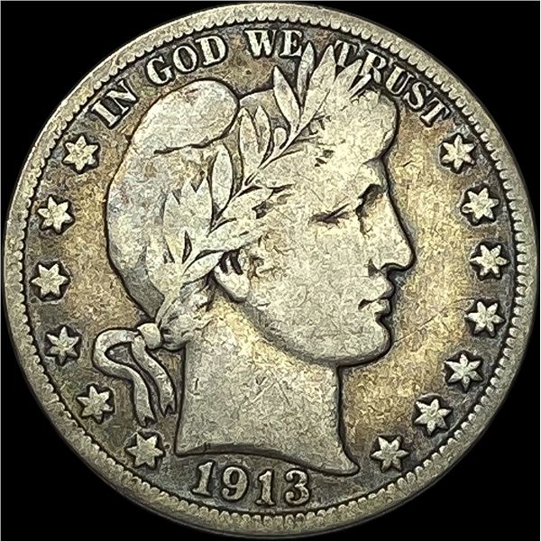 1913 Barber Half Dollar NICELY CIRCULATED