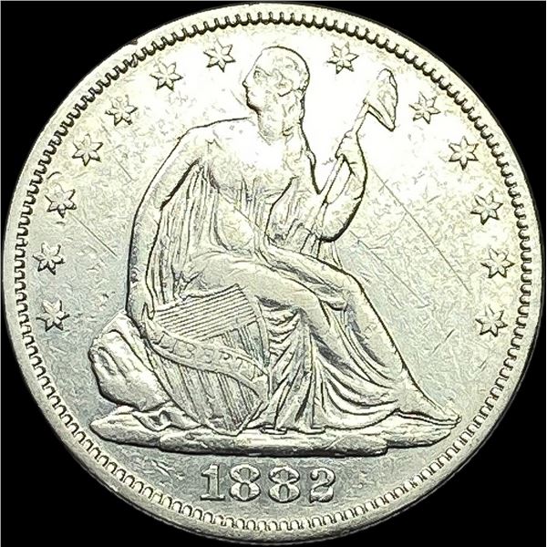 1882 Seated Liberty Half Dollar NEARLY UNCIRCULATED