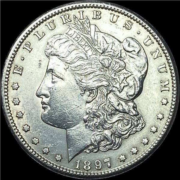1897-S Silver Morgan Dollar CHOICE AU