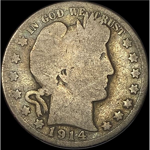 1914 Barber Half Dollar NICELY CIRCULATED