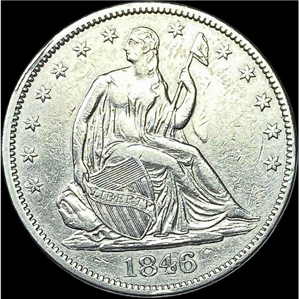 1846 Seated Liberty Half Dollar CLOSELY UNCIRCULATED