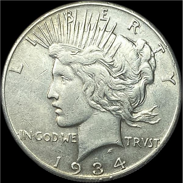 1934-S Silver Peace Dollar CLOSELY UNCIRCULATED