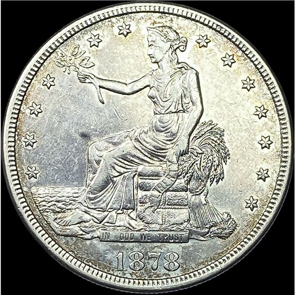 1878-S Silver Trade Dollar NEARLY UNCIRCULATED