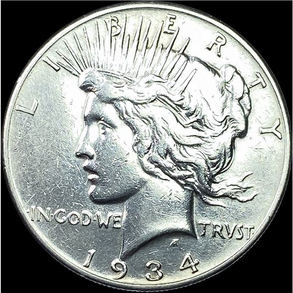 1934 Silver Peace Dollar CLOSELY UNCIRCULATED