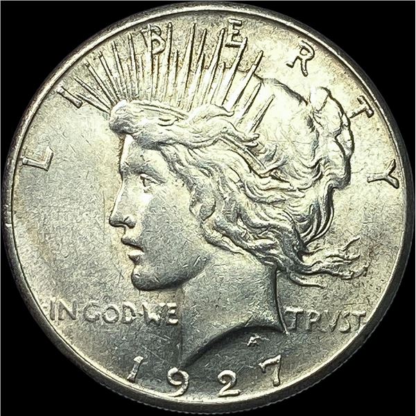 1927-S Silver Peace Dollar CHOICE AU