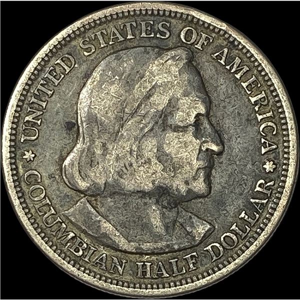 1893 Silver Columbian Half Dollar LIGHTLY CIRCULATED