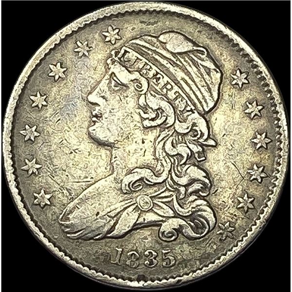 1835 Capped Bust Silver Quarter NEARLY UNCIRCULATED