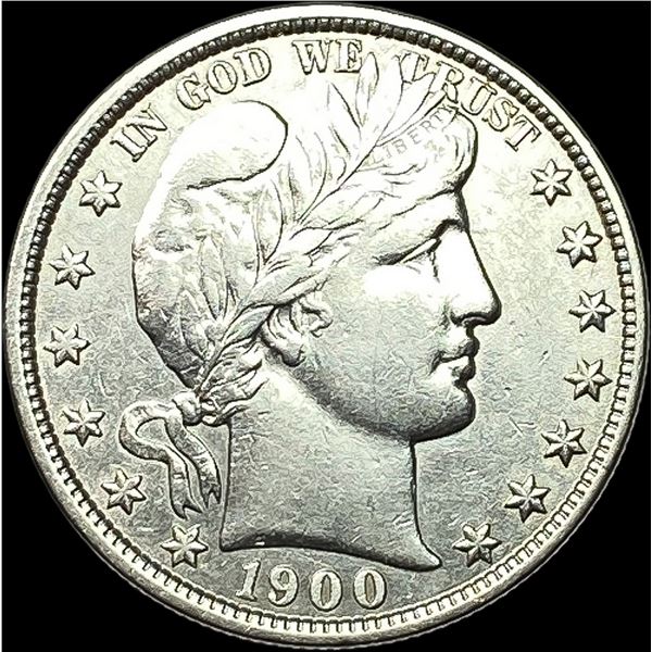 1900 Silver Half Dollar (Barber) NEARLY UNCIRCULATED
