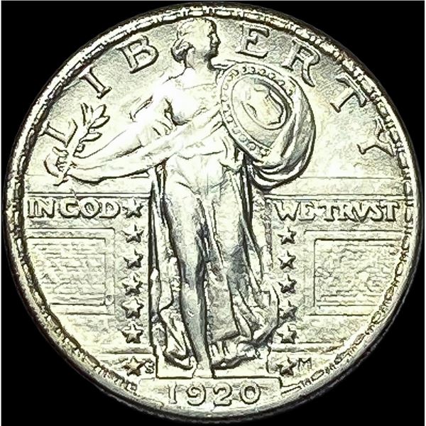 1920 Standing Liberty Silver Quarter CLOSELY UNCIRCULATED