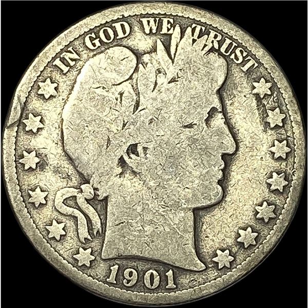 1901 Barber Half Dollar NICELY CIRCULATED